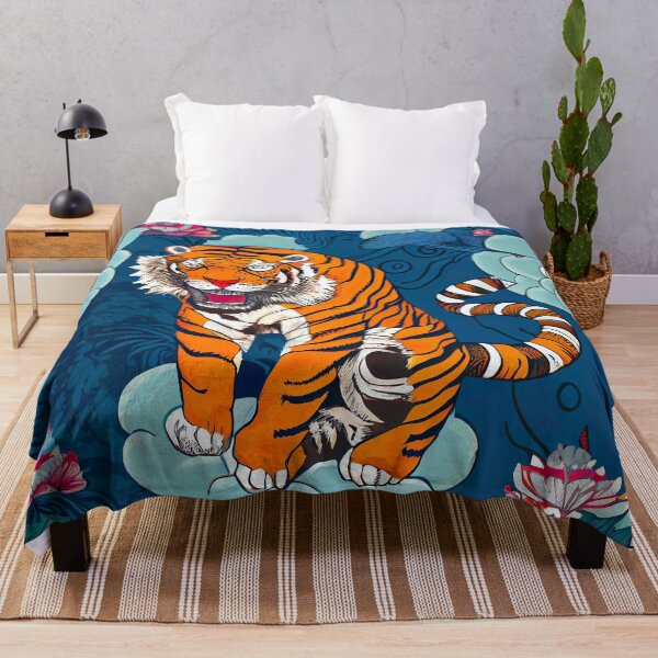 Item preview, Tibetan Tiger Tribal Illustration designed and sold by Go-Postal.