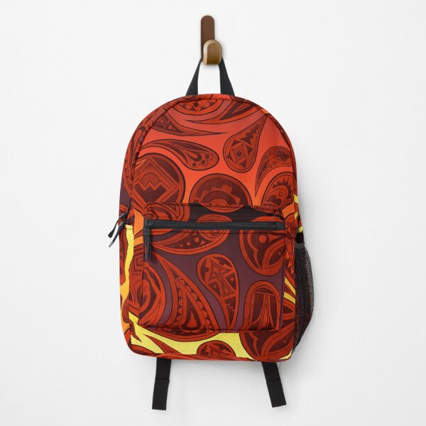 Item preview, Native American Inspired Red Lava Paisley Pattern Digital Illustrations By Kasey Dutton designed and sold by Caummon Thread.