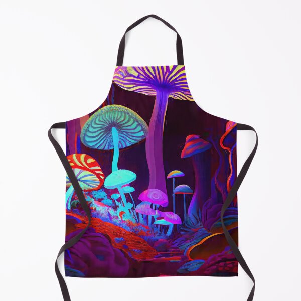 Artikelvorschau, Abstrakte bunte psychedelische Pilz-Wald-Landschafts-Digital-Malerei entworfen und verkauft von CodeAndColors.