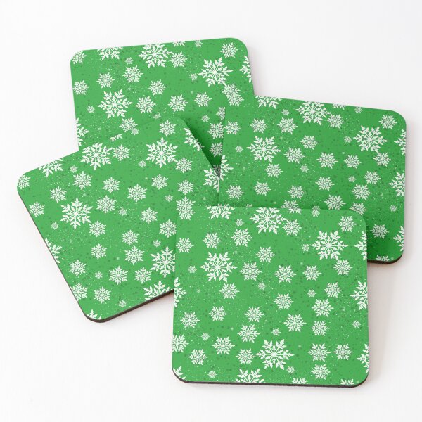 Item preview, Snowflakes - green designed and sold by GinaDesignUK.