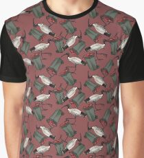 Bin Chicken - Maroon Graphic T-Shirt