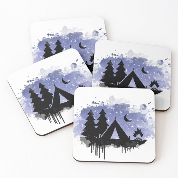 Item preview, Camping Under the Watercolor Stars designed and sold by amandartwork.