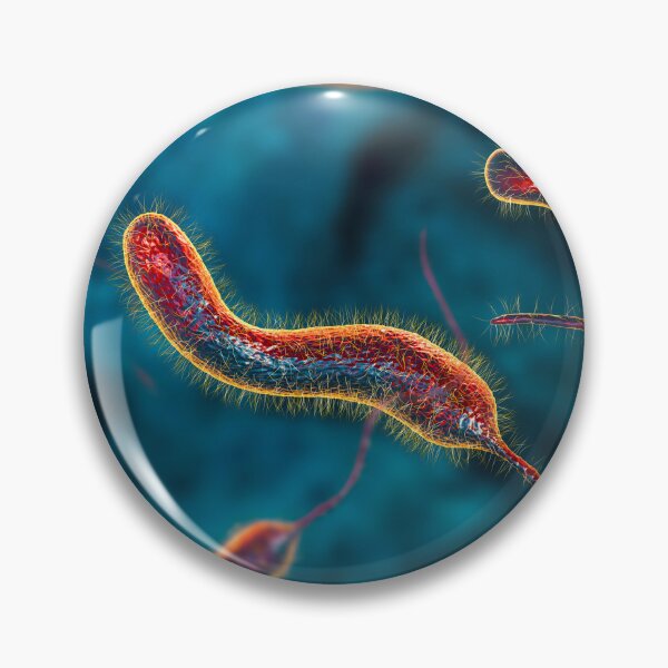 Item preview, Vibrio cholerae bacteria designed and sold by Kateryna Kon.
