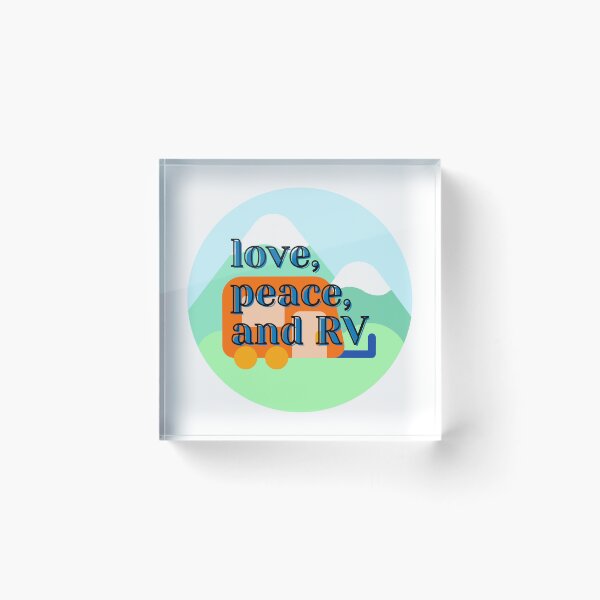 Aperçu de l'œuvre amour, paix et camping-car créée et vendue par Avancal-Indy.