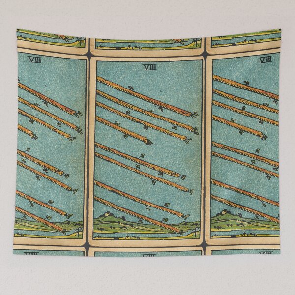 Item preview, Eight of Wands - Minor Arcana designed and sold by Hanna Hanuman.
