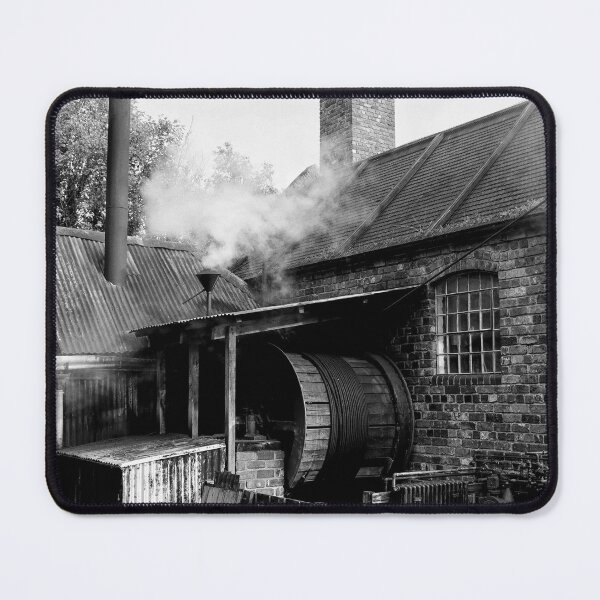 Item preview, Black & White Industrial Revolution Engine House designed and sold by OnHeathAndMoor.