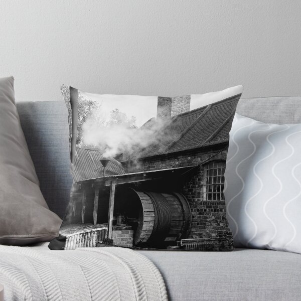 Item preview, Black & White Industrial Revolution Engine House designed and sold by OnHeathAndMoor.