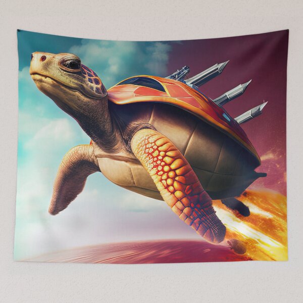 Item preview, Fast turtle with rocket propulsion designed and sold by RK - Shop.