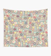 Retro Music Collection Wall Tapestry
