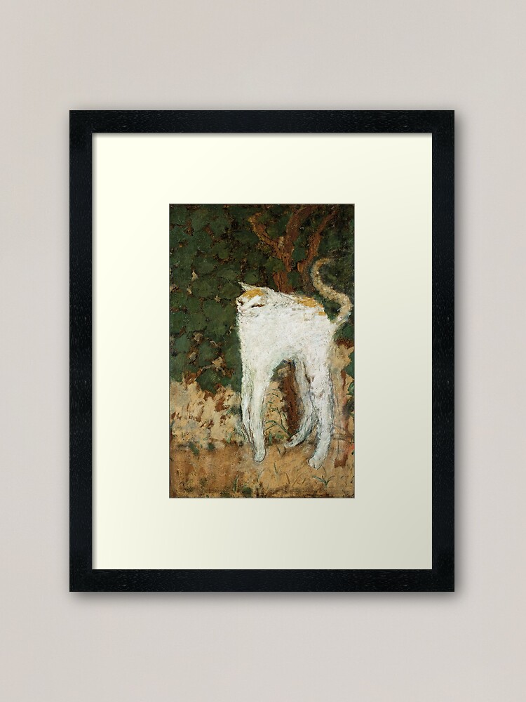 Thumbnail 2 of 7, Framed Art Print, Le Chat Blanc by Pierre Bonnard designed and sold by nextstepdesigns.