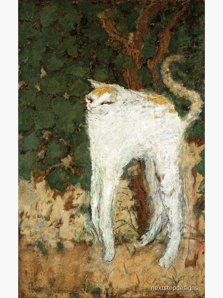 Thumbnail 7 of 7, Framed Art Print, Le Chat Blanc by Pierre Bonnard designed and sold by nextstepdesigns.