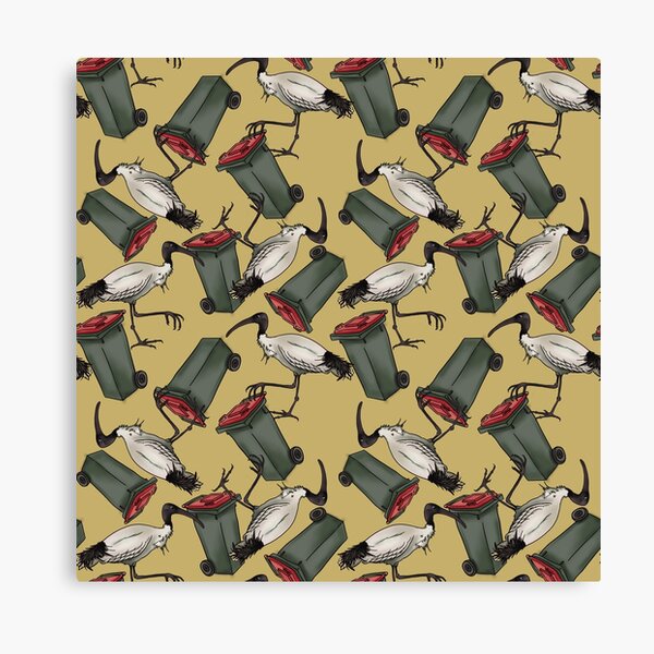 Bin Chicken - Mustard Canvas Print