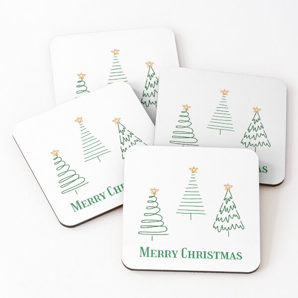 Item preview, Simply Drawn Christmas Tree Trio designed and sold by MochaMeli.