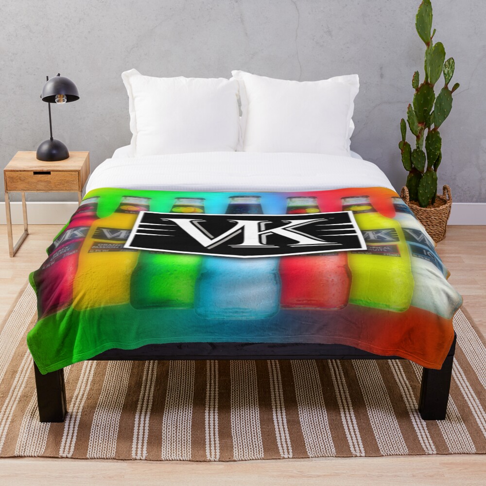 "VK Vodka Flavoured Drink Sesh" Throw Blanket for Sale by
