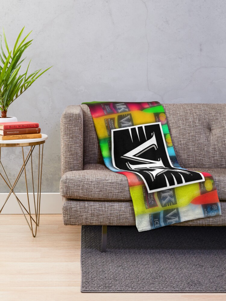 "VK Vodka Flavoured Drink Sesh" Throw Blanket for Sale by