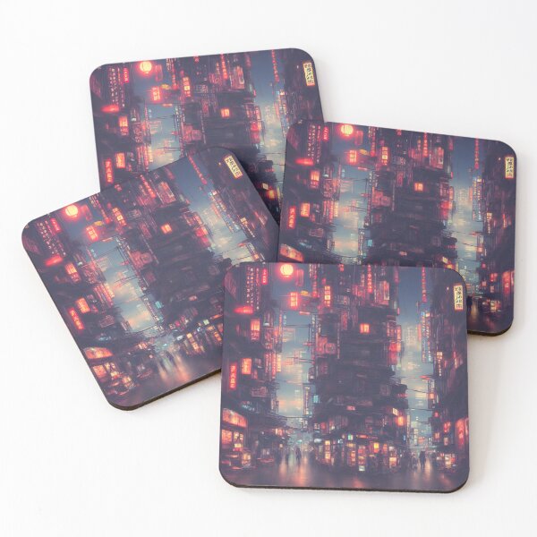 Item preview, Taipei - Jiufen Old Street in Taiwan Abstract Painting designed and sold by Y2Bot.