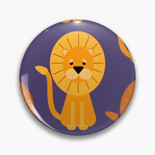Item preview, Leones - fondo morado designed and sold by Shiny Happy World.