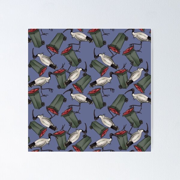 Item preview, Bin Chicken - Navy Blue designed and sold by Ohlittlespark.