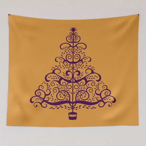Item preview, Stylish elegant Christmas tree and pattern designed and sold by aapshop.