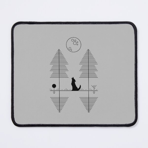 Item preview, Minimal Abstract Tree, Moon and Wolf designed and sold by GodxanGalactic.