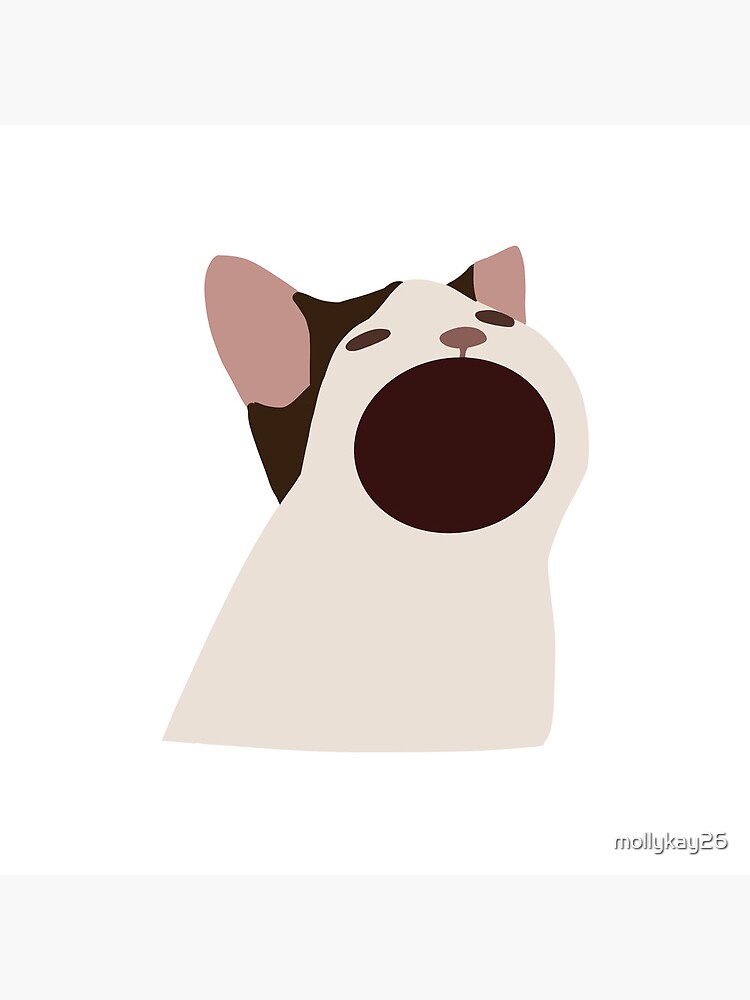 &ldquo;Open mouth cat meme&rdquo; Poster for Sale by mollykay26 | Redbubble