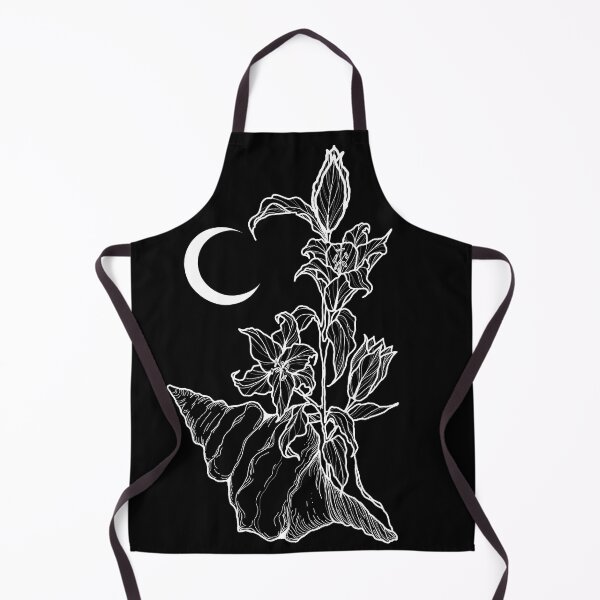 Item preview, White Seashell lilies line art designed and sold by Make.Studio-14946372-.