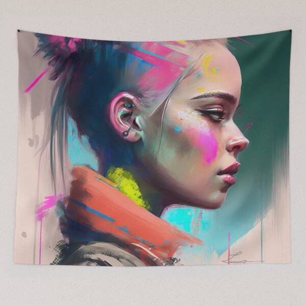 Item preview, vibrant paint punk designed and sold by Jenslemmens.