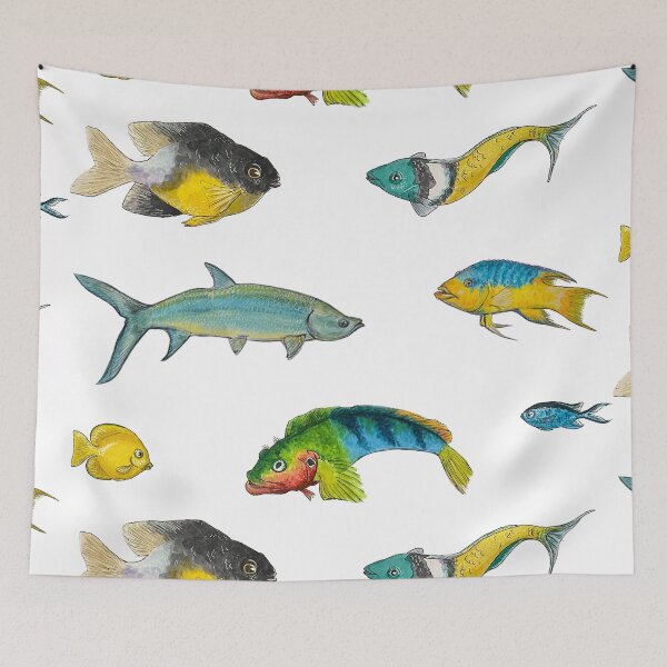 Item preview, Caribbean Sea Colorful Tropical Fish  designed and sold by Adrienne Smith.