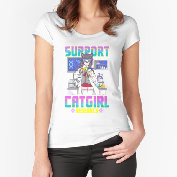 Support Catgirl Research - Anime Catgirl Meme Funny Shirt Magnet for Sale  by FloridaManCo