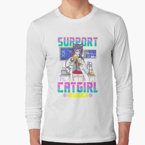 Support Catgirl Research - Anime Catgirl Meme Funny Shirt Magnet for Sale  by FloridaManCo