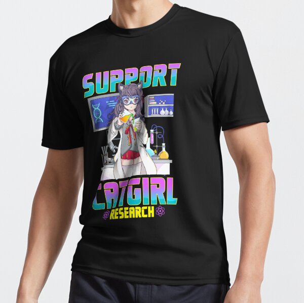 Support Catgirl Research - Anime Catgirl Meme Funny Shirt Magnet for Sale  by FloridaManCo