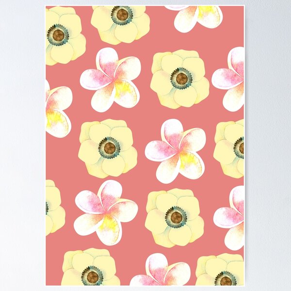 Item preview, Hawaiian Tropical Flowers (Pink) designed and sold by Marie Sims.