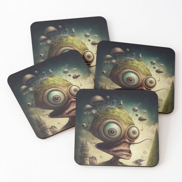 Item preview, Funny little monster in a fantasy world art look. designed and sold by mrlongfield.