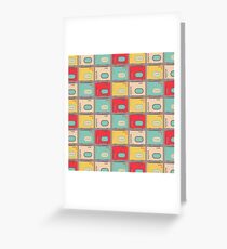 Retro Music Collection Greeting Card