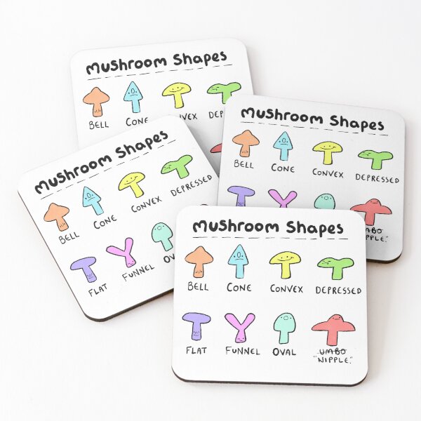 Item preview, Silly Mushroom Shapes designed and sold by doodledate.