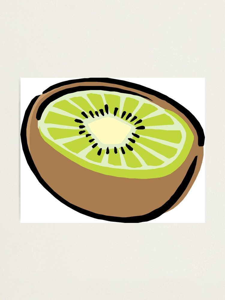 Cartoon Kiwi Half Photographic Print By Greatant Redbubble