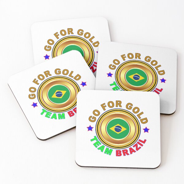 Item preview, GO FOR GOLD TEAM BRAZIL | World cup Design designed and sold by TeeEmpire.