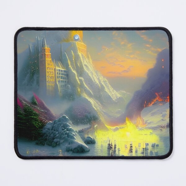 Item preview, The Land of Fire and Ice designed and sold by FamiliarPufferfish.