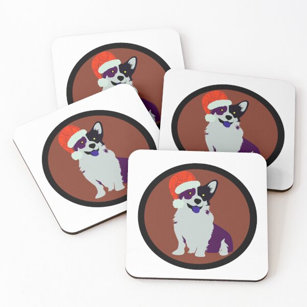 Item preview, Goth dog in the christmas spirit designed and sold by Sunwang.