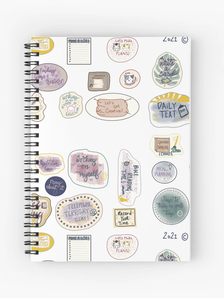 Bujo Months Highlighted Rainbow Sticker for Sale by Mavy-liz