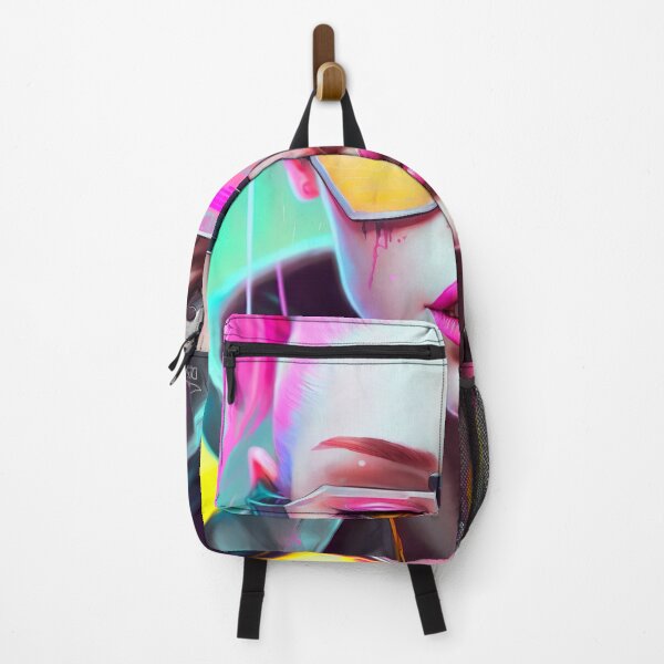 Item preview, vibrant cyber girl paint designed and sold by Jenslemmens.