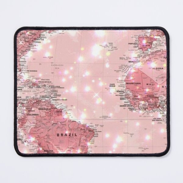 Item preview, Pink map designed and sold by osapg.