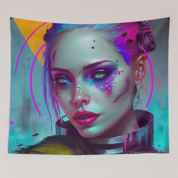 Item preview, cyber vibrant punk paint  designed and sold by Jenslemmens.