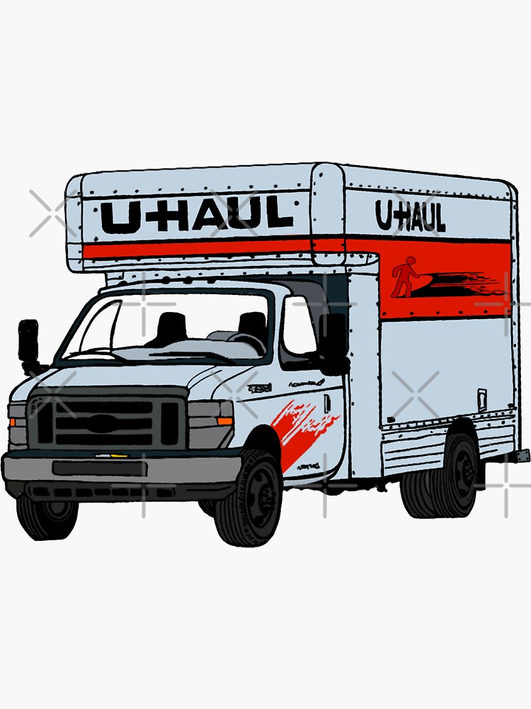 "Uhaul Truck" Sticker for Sale by Femmephilosophy Redbubble