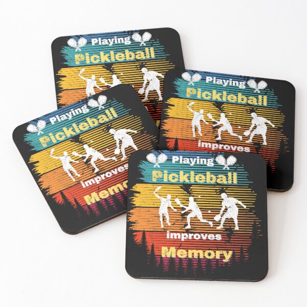 Item preview, Retro Playing Pickleball Improves Memory Vintage  designed and sold by Dewlangrial.