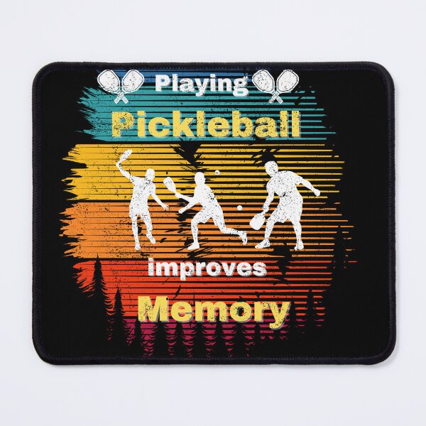Item preview, Retro Playing Pickleball Improves Memory Vintage  designed and sold by Dewlangrial.
