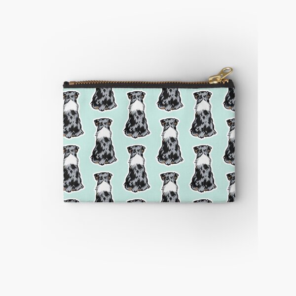 Artikelvorschau, Kopie des roten dreifarbigen australischen Schäferhundeaufkleber-Magnet-Taschen-Taschen-Telefonkastens entworfen und verkauft von conkberry.