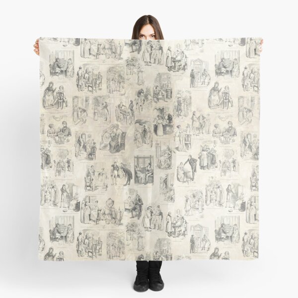 Vista previa del artículo con la obra «Ilustraciones de Orgullo y Prejuicio de Austen», diseñado y vendido por implexity.