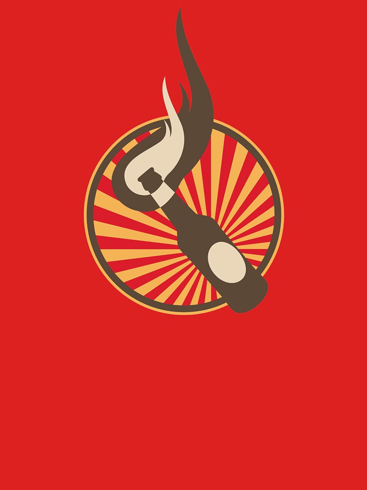 "Molotov Cocktail with beams" Tshirt by Oddesign Redbubble