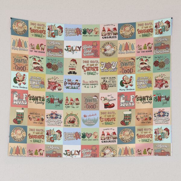 Item preview, Christmas Patchwork Vintage Pattern designed and sold by Yourfavshop600.